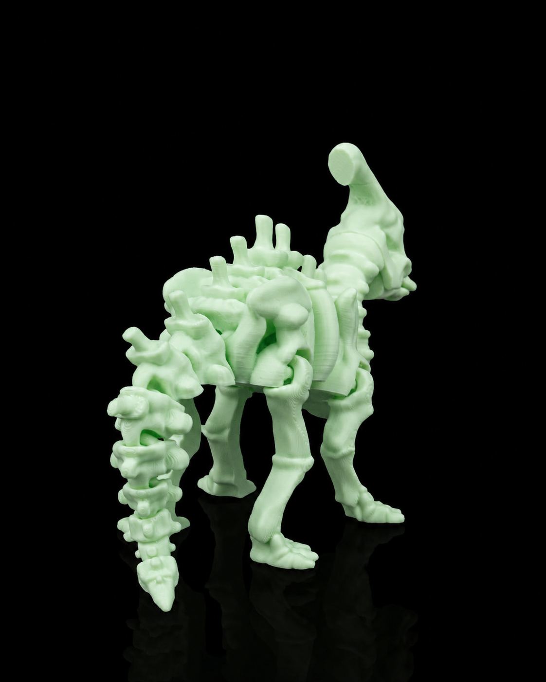 Glow in the Dark Skeleton Parasaurolophus