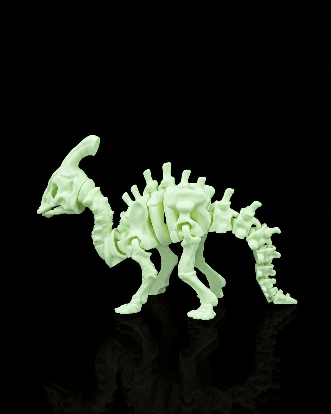 Glow in the Dark Skeleton Parasaurolophus