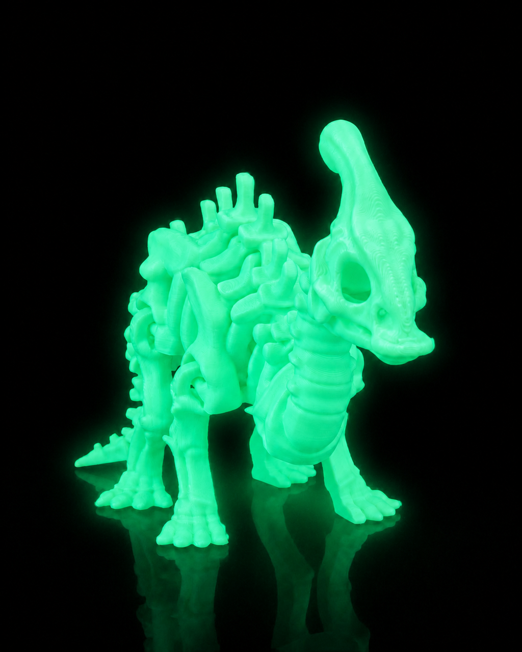 Glow in the Dark Skeleton Parasaurolophus