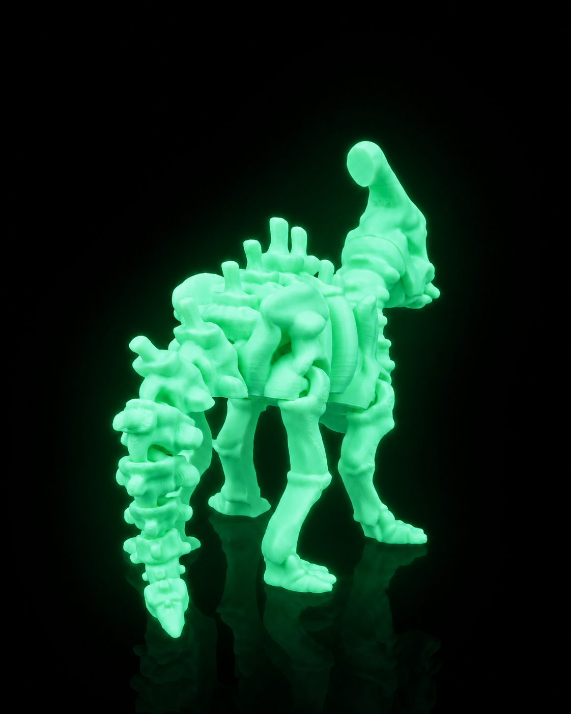 Glow in the Dark Skeleton Parasaurolophus