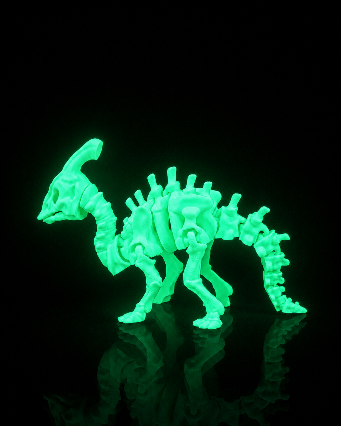 Glow in the Dark Skeleton Parasaurolophus