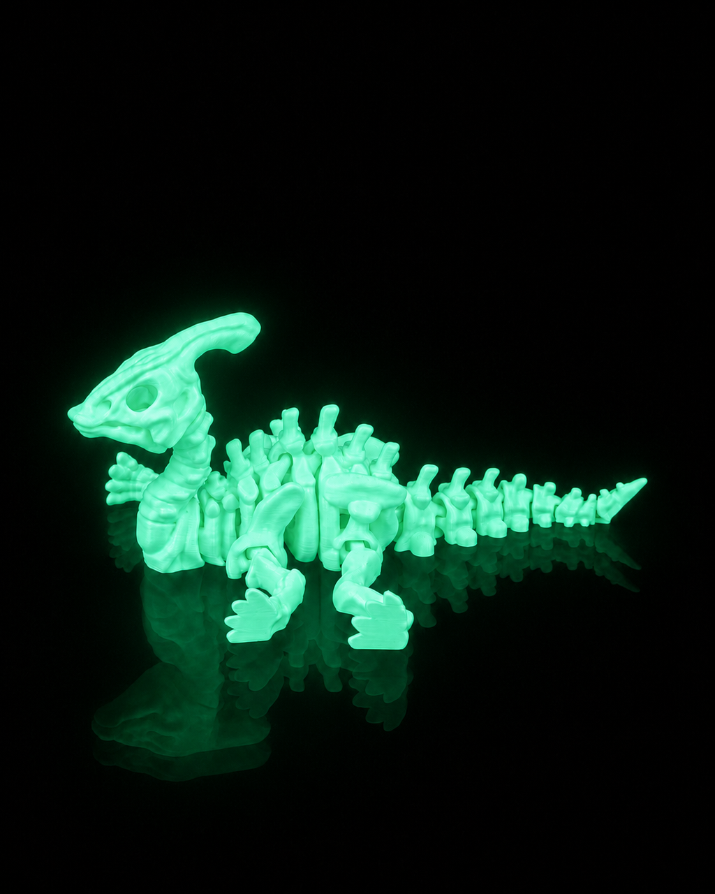 Glow in the Dark Skeleton Parasaurolophus