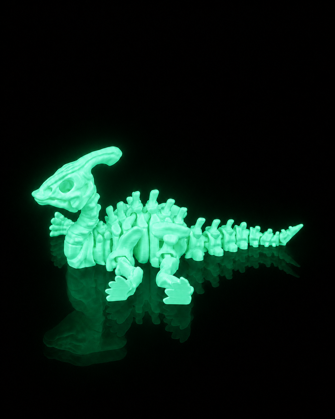 Glow in the Dark Skeleton Parasaurolophus