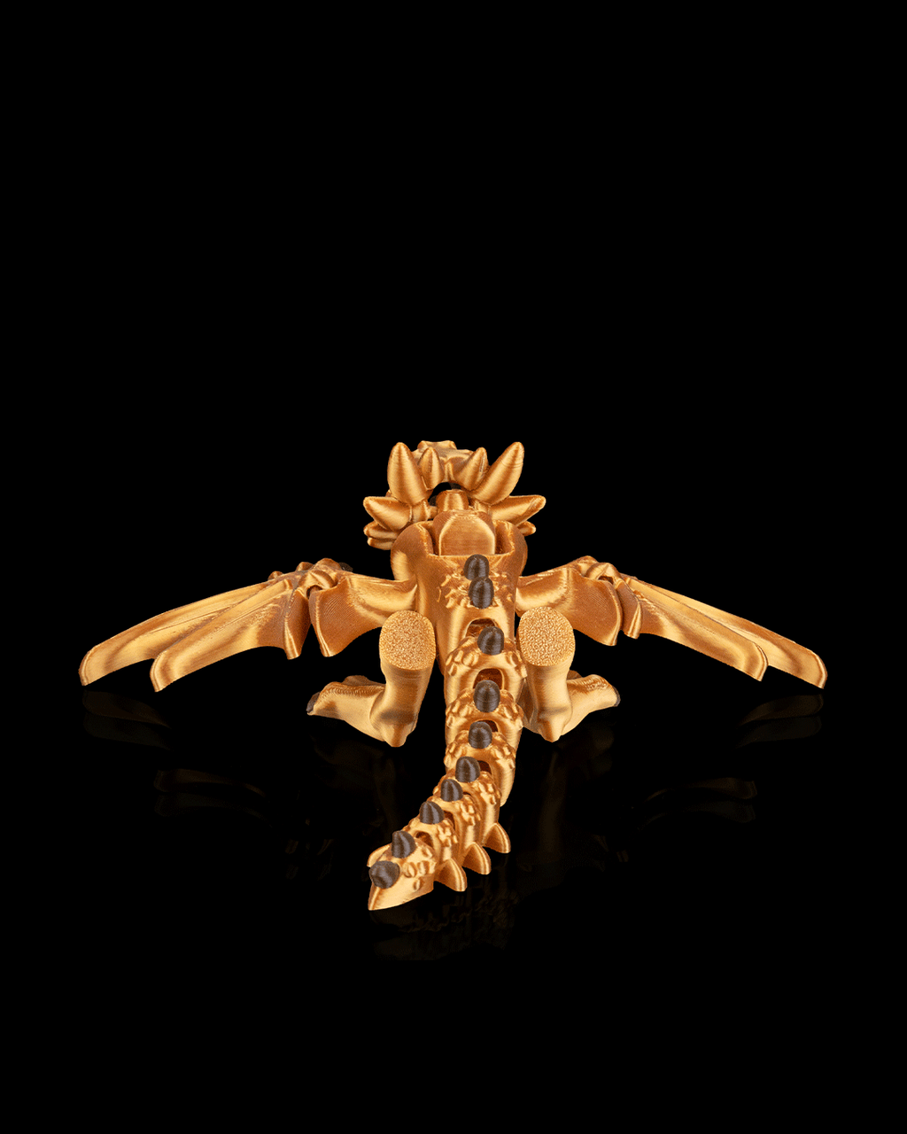 Golden Flexi Wyvern - Articulated Dragon