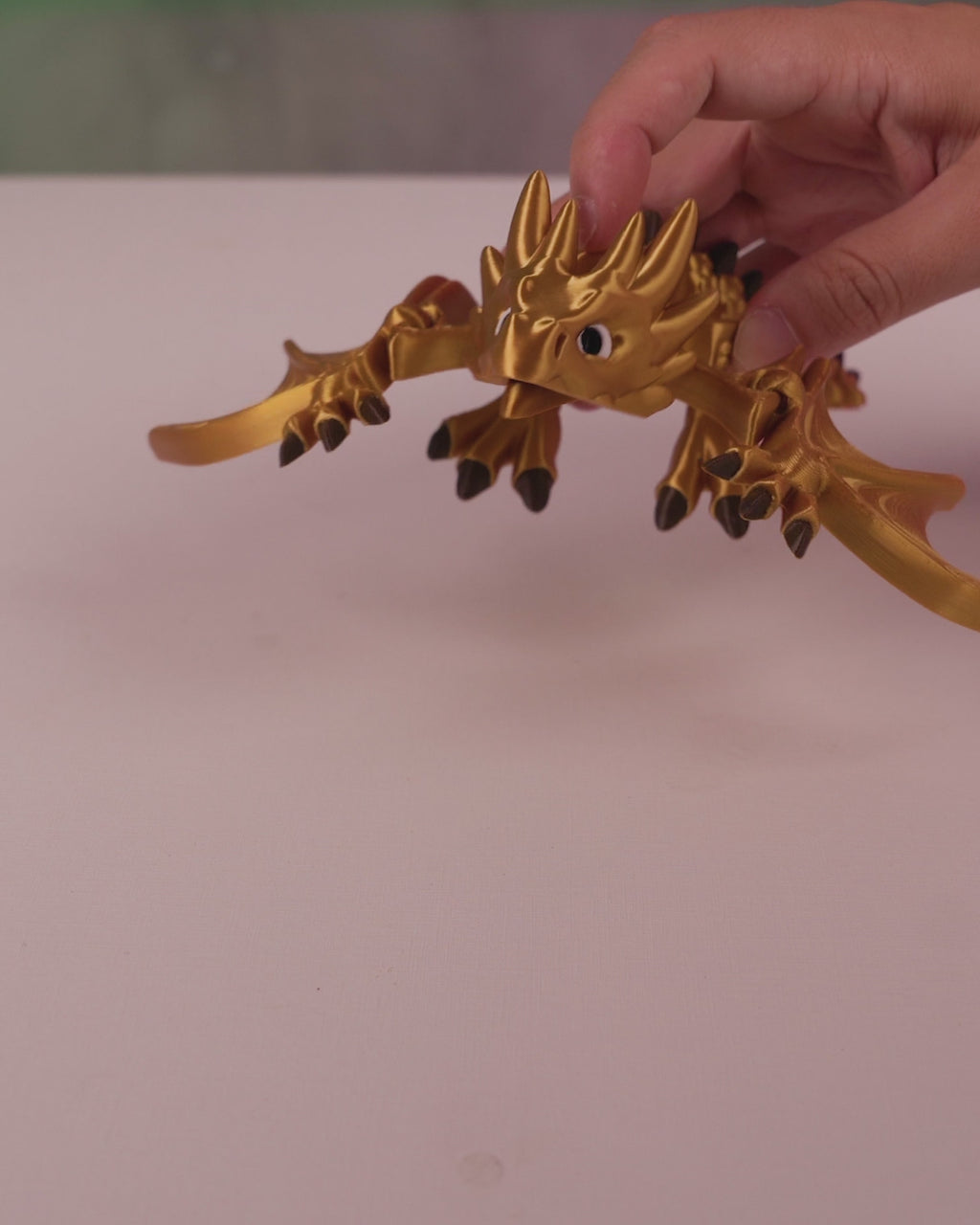 Golden Flexi Wyvern - Articulated Dragon